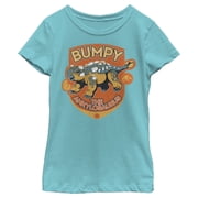 Girls Jurassic World Camp Cretaceous Bumpy the Ankylosaurus Graphic Tee Tahiti Blue X Small