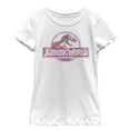thumbnail image 1 of Girl's Jurassic World Desert Pattern Logo Graphic Tee White Large, 1 of 4