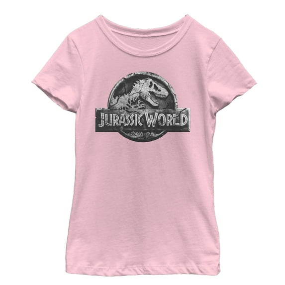 Girl's Jurassic World: Fallen Kingdom Logo Graphic Tee Light Pink X Large