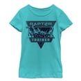 thumbnail image 1 of Girl's Jurassic World: Fallen Kingdom Raptor Trainer  Graphic Tee Tahiti Blue X Small, 1 of 3
