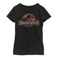 thumbnail image 1 of Girl's Jurassic World Iconic Logo  Graphic Tee Black Large, 1 of 3