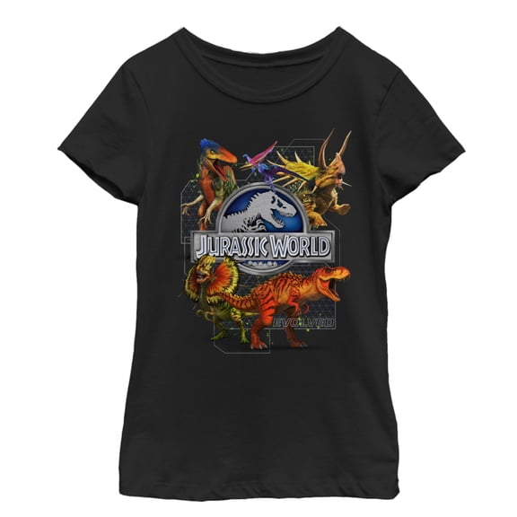 Girl's Jurassic World New World Evolution Graphic Tee Black X Large