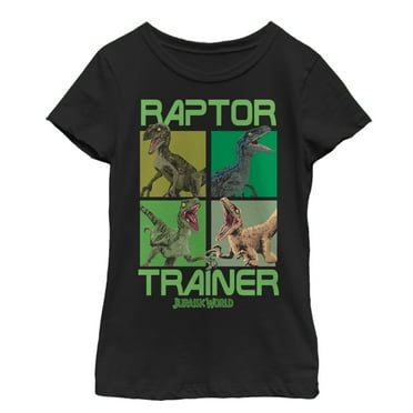 Girl's Jurassic World Raptor Trainer  Graphic Tee Black Large