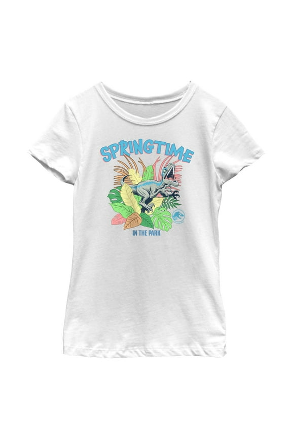 Girl's Jurassic World Springtime in the Park Graphic T-Shirt