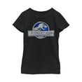 thumbnail image 1 of Girl's Jurassic World T. Rex Logo Graphic Tee Black Small, 1 of 3