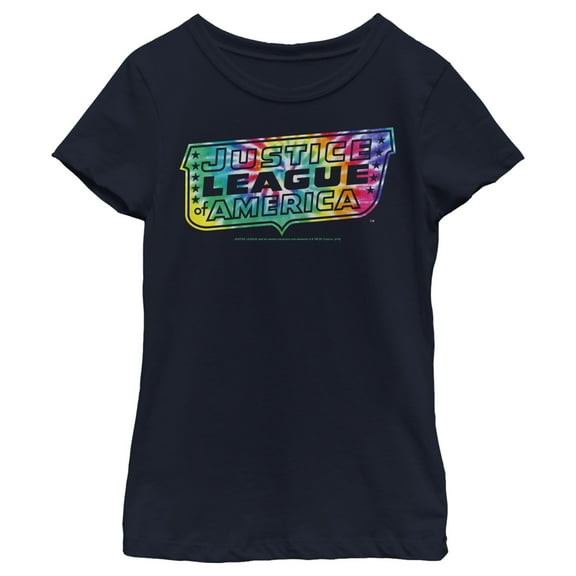 Girl's Justice League Tie Dye Squad  Graphic T-Shirt