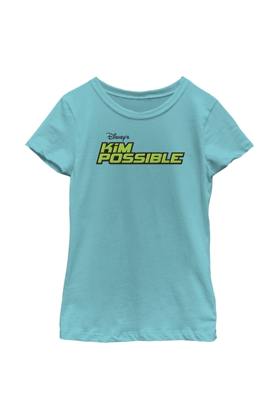 Girl's Kim Possible Classic Logo Graphic Tee Tahiti Blue X Small