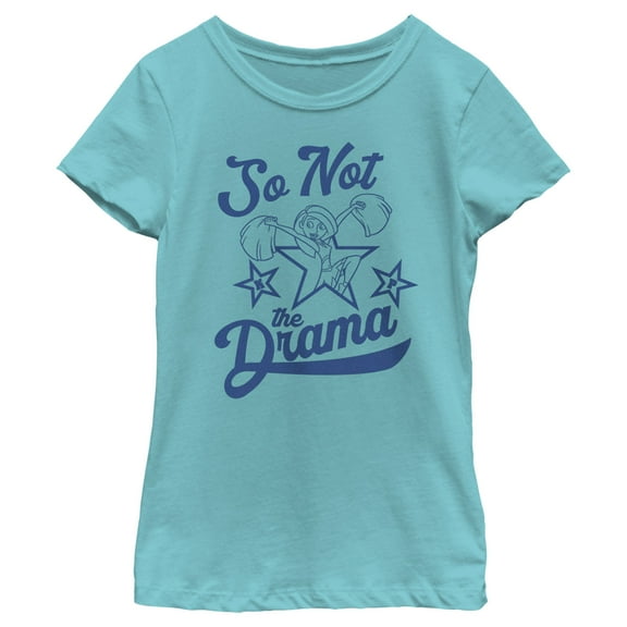 Girl's Kim Possible So Not the Drama Graphic Tee Tahiti Blue Large