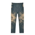 thumbnail image 1 of Girl's Legging Full-Length Colorful Print Tights For Dance Gym Everyday Wear A Celestial Star Map, 1 of 8