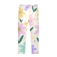 thumbnail image 1 of Girl's Legging Full-Length Colorful Print Tights For Dance Gym Everyday Wear Colorful Spring Flowers, 1 of 8