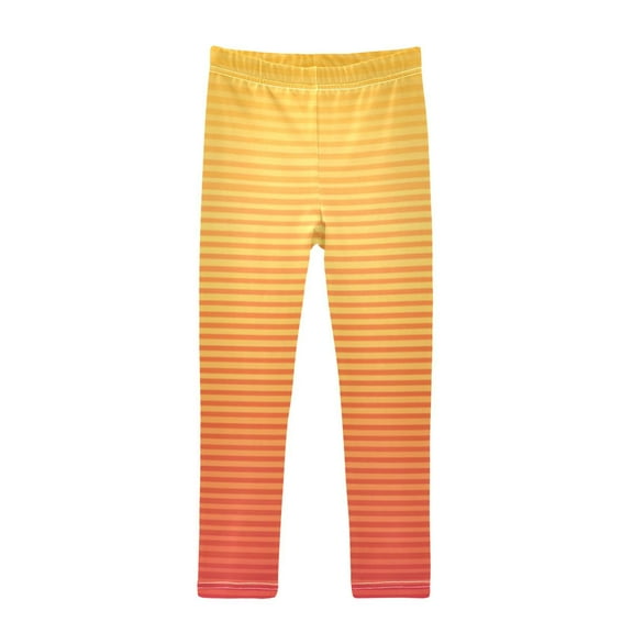 Girl's Legging Full-Length Colorful Print Tights For Dance Gym Everyday Wear Gradient Color