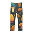thumbnail image 1 of Girl's Legging Full-Length Colorful Print Tights For Dance Gym Everyday Wear Vector Mushrooms, 1 of 8