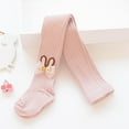 thumbnail image 1 of Girl's Leggings Pant Seamless Pure Cotton Pantyhose Non-Skid Socks with Bows for Girls Toddler Baby Knitted Stretchy Waist 1-8 Years, 1 of 6