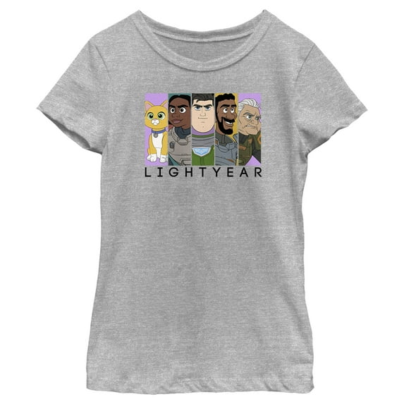 Girl's Lightyear Group Panels Graphic Tee Athletic Heather X Large