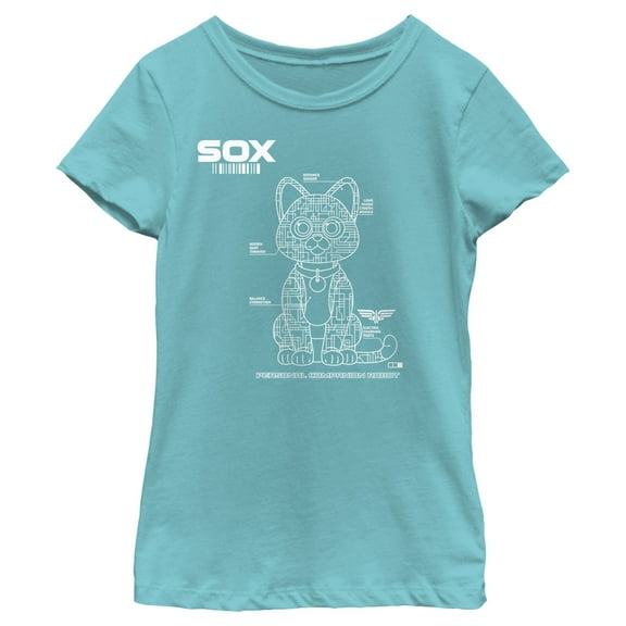 Girl's Lightyear Sox Blueprint Graphic Tee Tahiti Blue Small