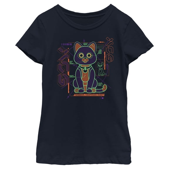 Girl's Lightyear Sox Schematic  Graphic Tee Navy Blue Medium