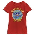 thumbnail image 1 of Girl's Lilo & Stitch 626 Anniversary Day Graphic Tee Red Large, 1 of 5