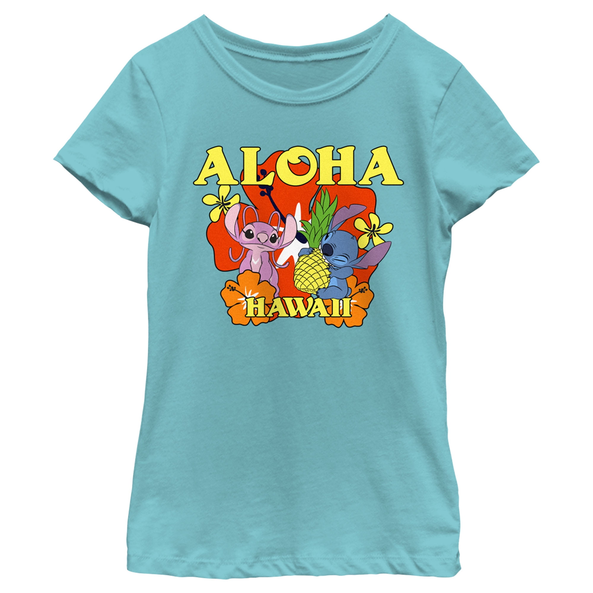Lilo & Stitch Hawaiian Shirts T-Shirts Men's Shirt womens shirt Gifts  Colorful 3d Printed Hip Hop tops for women(Adult-3XL) 