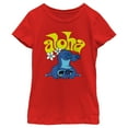 thumbnail image 1 of Girl's Lilo & Stitch Aloha Headstand Stitch  Graphic Tee Red Large, 1 of 5