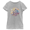 thumbnail image 1 of Girl's Lilo & Stitch Aloha Stitch Distressed Surf Circle Graphic Tee Athletic Heather X Large, 1 of 5