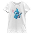 thumbnail image 1 of Girl's Lilo & Stitch Americana Ukulele  Graphic T-Shirt, 1 of 4
