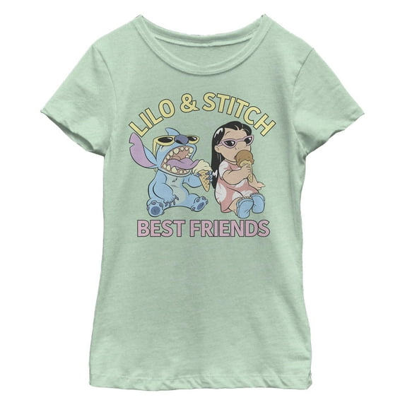Girl's Lilo & Stitch Best Friends Graphic T-Shirt