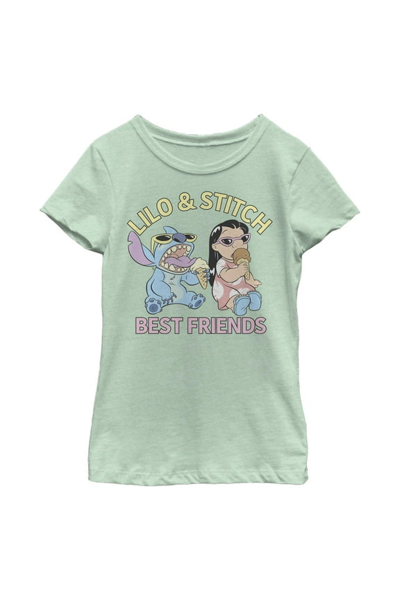 Girl's Lilo & Stitch Best Friends Graphic T-Shirt