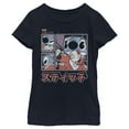 thumbnail image 1 of Girl's Lilo & Stitch Comic Book Panels Graphic Tee Navy Blue X Small, 1 of 4
