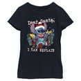 thumbnail image 1 of Girl's Lilo & Stitch Dear Santa, I Can Explain  Graphic Tee Navy Blue Medium, 1 of 4