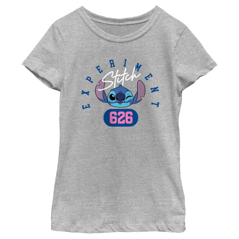 Girl's Lilo & Stitch Experiment 626 Cute Face Graphic Tee Athletic