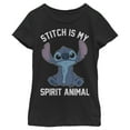 thumbnail image 1 of Girl's Lilo & Stitch Experiment 626 Spirit Animal Graphic Tee Black X Large, 1 of 9