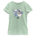 thumbnail image 1 of Girl's Lilo & Stitch Hi. Reaching Out Stitch  Graphic Tee Mint Small, 1 of 4