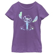 Girls Lilo & Stitch Colorful Stitch Graphic Tee