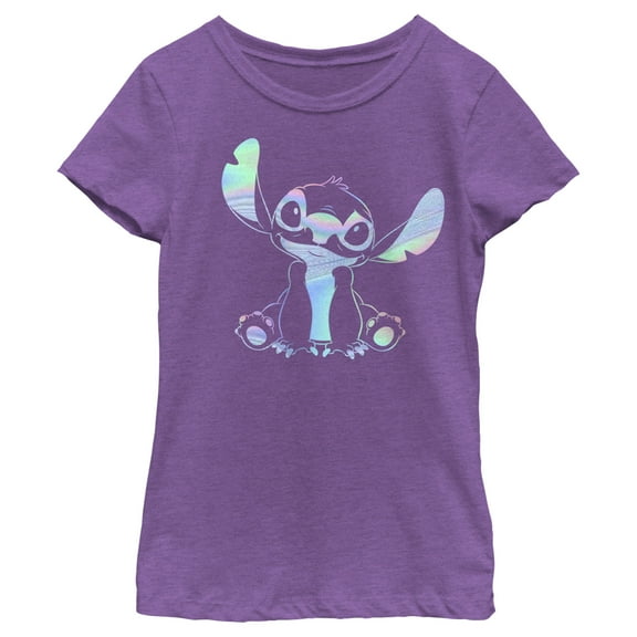 Girl's Lilo & Stitch Colorful Stitch Graphic Tee