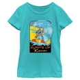 thumbnail image 1 of Girl's Lilo & Stitch Kauai Surf's Up  Graphic Tee Tahiti Blue X Large, 1 of 4