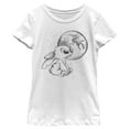 thumbnail image 1 of Girl's Lilo & Stitch Moon Sketch Stitch  Graphic Tee White X Small, 1 of 4