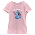 thumbnail image 1 of Girl's Lilo & Stitch No Bad Days  Graphic Tee Light Pink X Small, 1 of 4