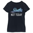 thumbnail image 1 of Girl's Lilo & Stitch Not Today Graphic Tee Navy Blue Small, 1 of 4
