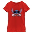 thumbnail image 1 of Girl's Lilo & Stitch Red Sunglasses Stitch  Graphic Tee Red Medium, 1 of 5