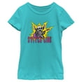 thumbnail image 1 of Girl's Lilo & Stitch Rocker Stitch Live  Graphic Tee Tahiti Blue Small, 1 of 4