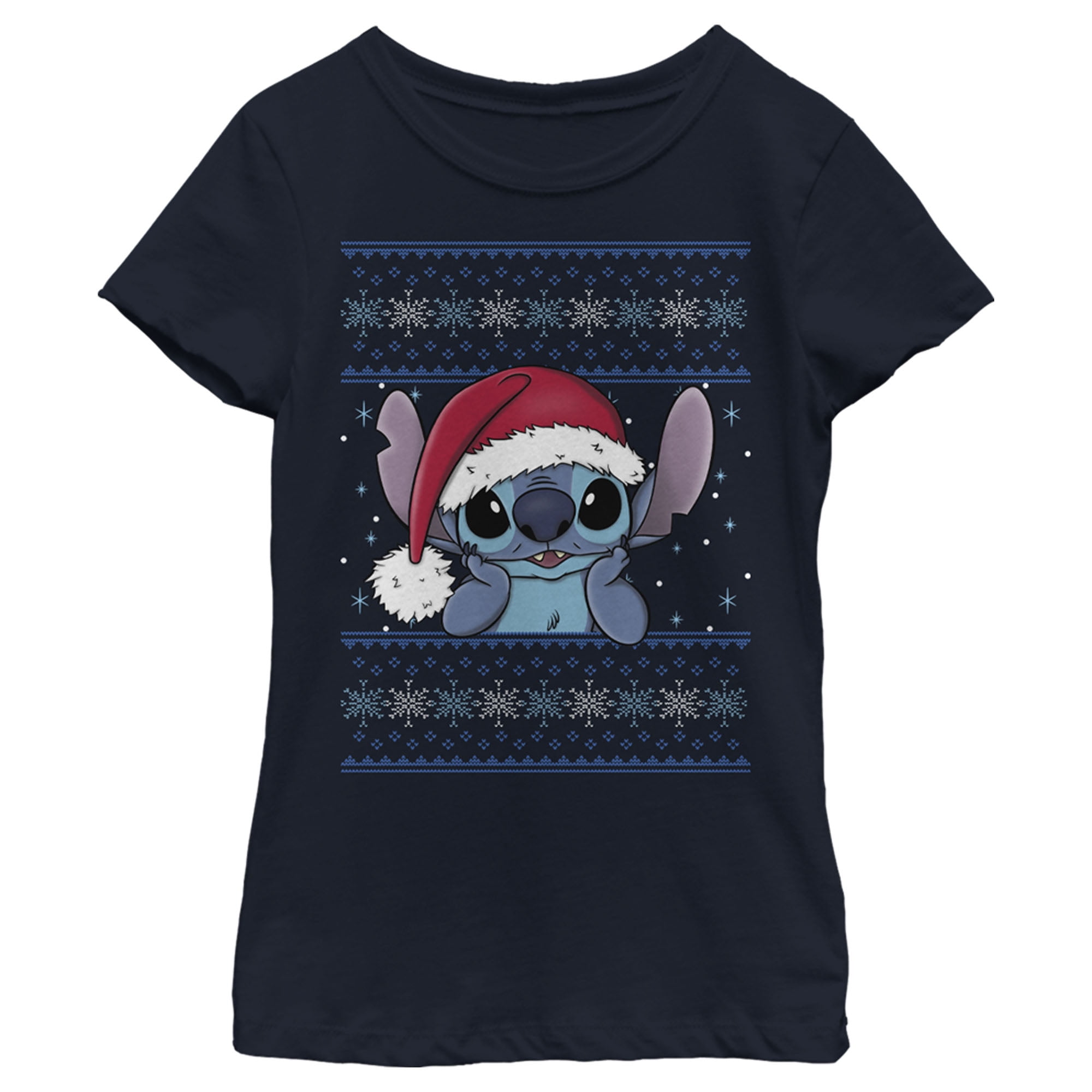 Light Shape Disney Stitch Ugly Knitted Christmas Sweater - Teeruto