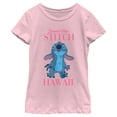 thumbnail image 1 of Girl's Lilo & Stitch Summer Vibes Stitch Graphic Tee Light Pink Large, 1 of 4