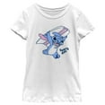 thumbnail image 1 of Girl's Lilo & Stitch Surfs Up Stitch  Graphic Tee White Medium, 1 of 4