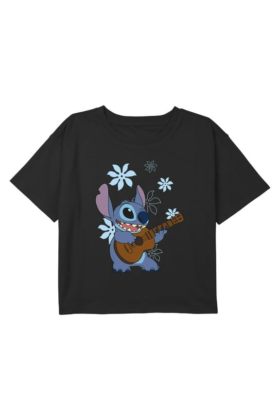Girl's Lilo & Stitch Ukulele Dance Graphic T-Shirt