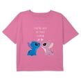 thumbnail image 1 of Girl's Lilo & Stitch You're Out of This World Couple Graphic Cropped T-Shirt, 1 of 3