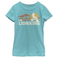 thumbnail image 1 of Girl's Lion King Classic Pride Lands  Graphic Tee Tahiti Blue Small, 1 of 4