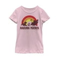 thumbnail image 1 of Girl's Lion King Hakuna Matata Rainbow Graphic Tee Light Pink Medium, 1 of 4