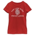 thumbnail image 1 of Girl's Lion King Long Live the King Sketch  Graphic Tee Red Large, 1 of 5