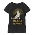 thumbnail image 1 of Girl's Lion King Nala Heart of Lioness  Graphic Tee Black Small, 1 of 3