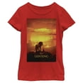 thumbnail image 1 of Girl's Lion King Pride Rock Movie Poster  Graphic Tee Red Small, 1 of 5